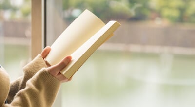 Asian,Woman,Reading,Book