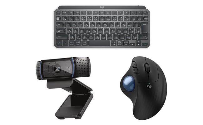 ロジクール　マウス、キーボード、ヘッドホン ロジクール コンパクト キーボード、マウス、ヘッドセット &amp