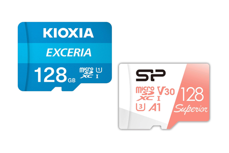 mi♡同梱 128GBで1,000円台の快適microSD？ キオクシアとシリコンパワーにあり