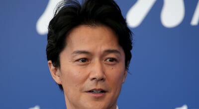 Venice,,Italy.,05,September,,2017.,Masaharu,Fukuyama,Walks,The,Red