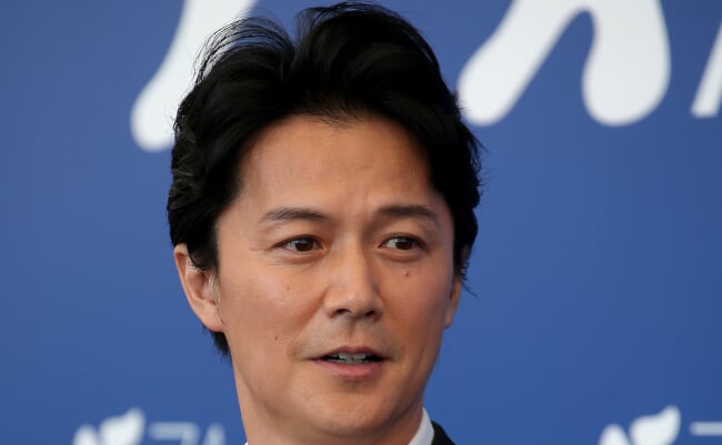 Venice,,Italy.,05,September,,2017.,Masaharu,Fukuyama,Walks,The,Red