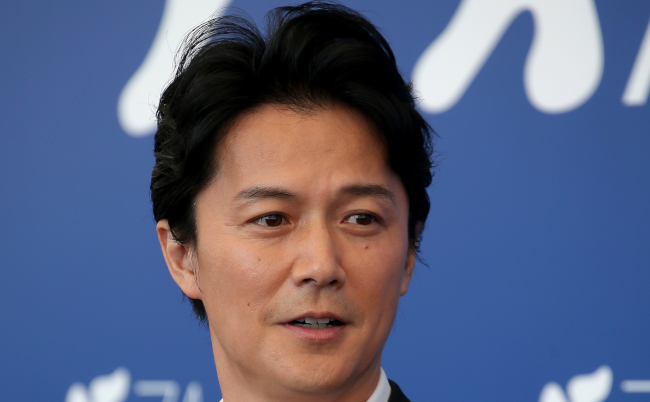 Venice,,Italy.,05,September,,2017.,Masaharu,Fukuyama,Walks,The,Red