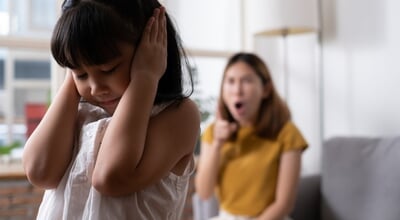 Indoor,Shot,Of,Young,Asian,Girl,Crying,And,Cover,Her