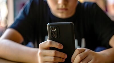 Problem,Of,Children's,Addiction,To,Gadgets,,Online,,Screen,Time.,Child,