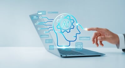 Ai,Agent,And,Assistant,Young,Man,Uses,Ai,Agent,On