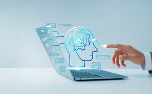 Ai,Agent,And,Assistant,Young,Man,Uses,Ai,Agent,On