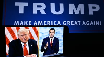 A,Conceptual,Photo,Showing,U.s.,President,Donald,Trump,And,Activist