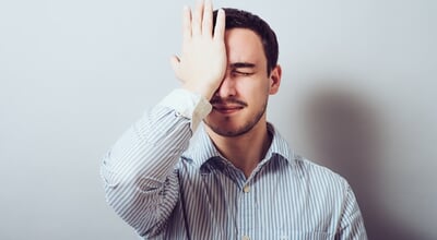 Of,Young,Man,Thinking,Daydreaming,Worried,Deeply,About,Something,,Uh