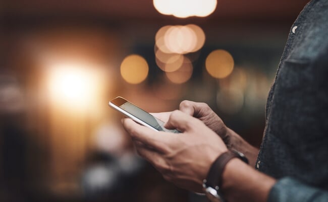 Man,,Typing,Hands,And,Phone,Internet,For,Social,Media,,Email