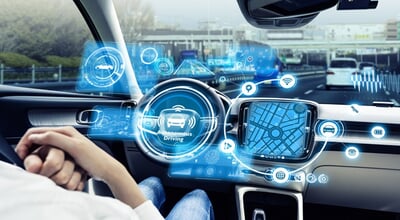 Cockpit,Of,Driverless,Vehicle.,Autonomous,Car.,Advanced,Transportation.