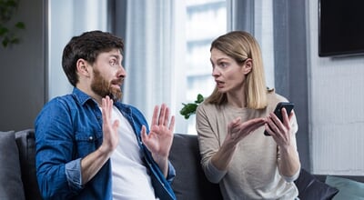 Family,Conflict.,The,Woman,Suspects,Her,Husband,Of,Treason,,Looks