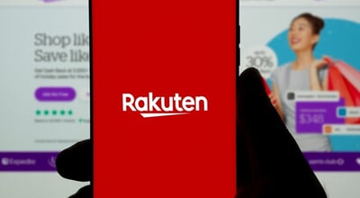 Dhaka,,Bangladesh,08,December,2024:rakuten,App,Logo,On,Smartphone,Display.