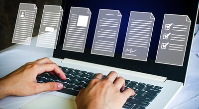 Document,Management,And,Digital,Workflow,Photo,With,Hands,Typing,On