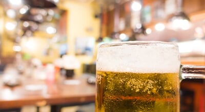 Cold,Beer,Jug,In,Izakaya,Japanese,Restaurant