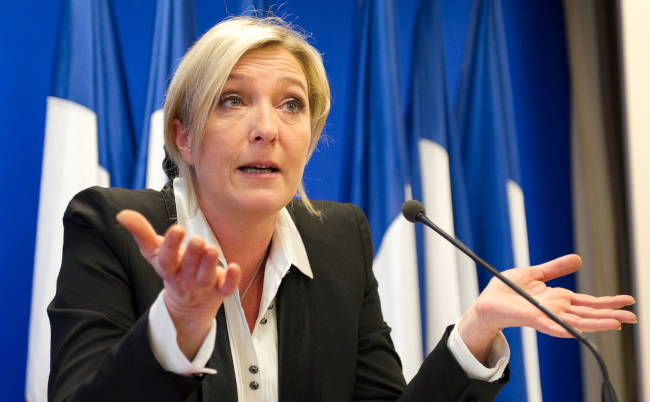 Nanterre,,France,-,March,17,,2011:,Marine,Le,Pen,In