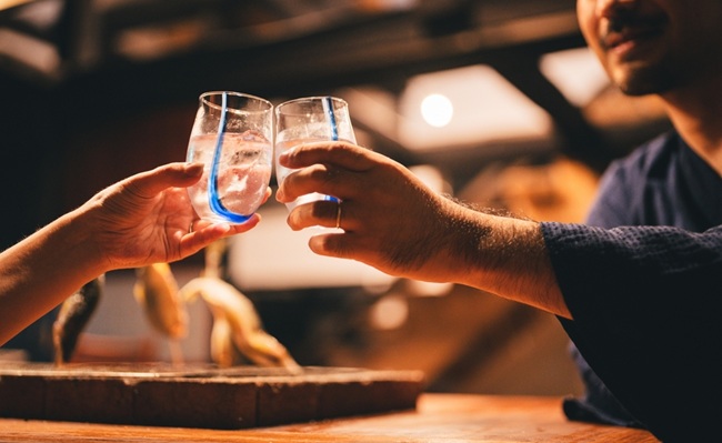 A,Man,Drinking,Alcohol,At,An,Old,Japanese-style,Pub