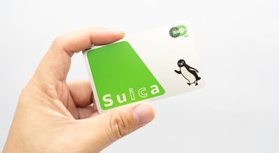 Bangkok,Thailand,Mar,27,2024:,?hand,Holding,Suica,Card.,The
