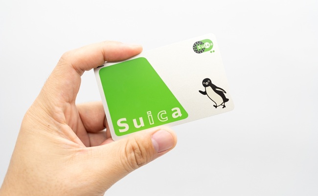 Bangkok,Thailand,Mar,27,2024:,?hand,Holding,Suica,Card.,The
