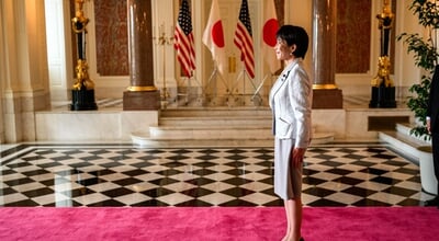 Akasaka,Palace,In,Tokyo,,Japan.,October,28,,2025,President,Donald