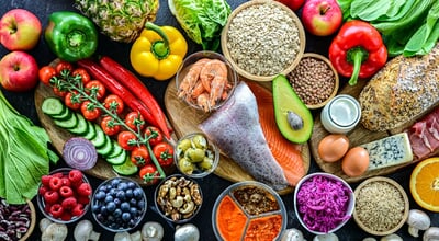 Food,Products,Representing,Balanced,Diet.