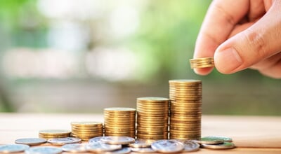 Save,Money,With,Stack,Coin,For,Growing,Your,Business,,