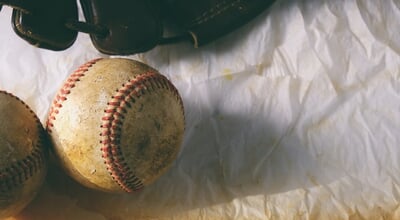 Top,View,Flat,Lay,Of,Retro,Style,Baseball,Equipment,Showing