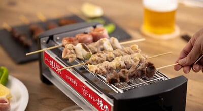 焼き鳥、焼肉、海鮮焼き。「おうち居酒屋」できちゃう電気ヒーターを