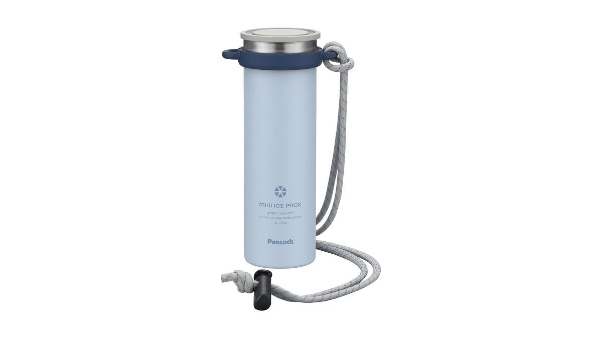 ❤新品・未使用❤OUTDOORPRODUCTS 氷のマフラ〈水色ストラップ〉 ピーコックの「猛暑に連れて行ける氷のう」、ストラップが付いて