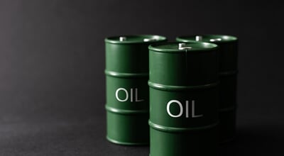 Green,Oil,Tin,Barrels,On,Black,Background