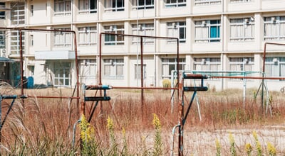 School,Building,Of,An,Abandoned,Japanese,Junior,High,School