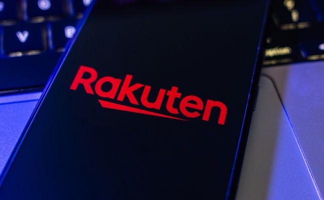 London,,Uk,,06.03.2025:,Rakuten,E-commerce,Marketplace,Logo,On,The,Phone