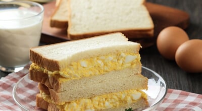 Close,Up,Homeade,Tamago,Sando,,Japanese,Egg,Salad,Sandwich.,Served