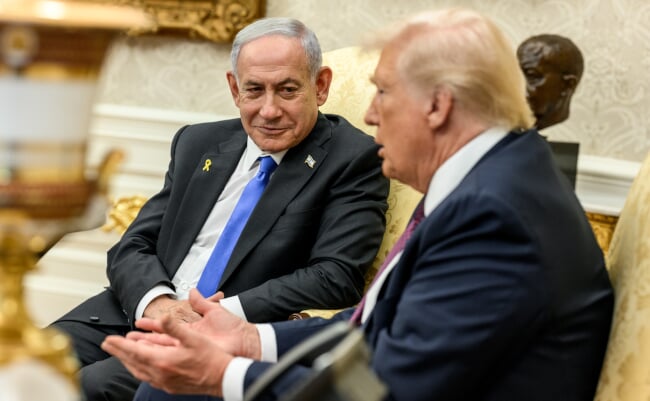 President,Donald,Trump,And,Israeli,Prime,Minister,Benjamin,Netanyahu,Hold