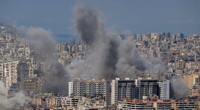 Multiple,Large,Plumes,Of,Thick,Grey,Smoke,Billow,From,Residential