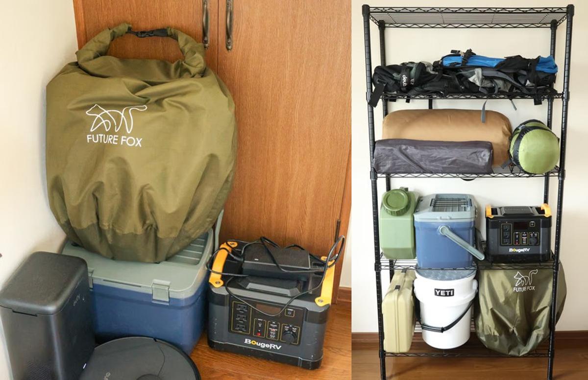 キャンプ道具の収納に困る」問題、このラックでまるっと解決。細部の