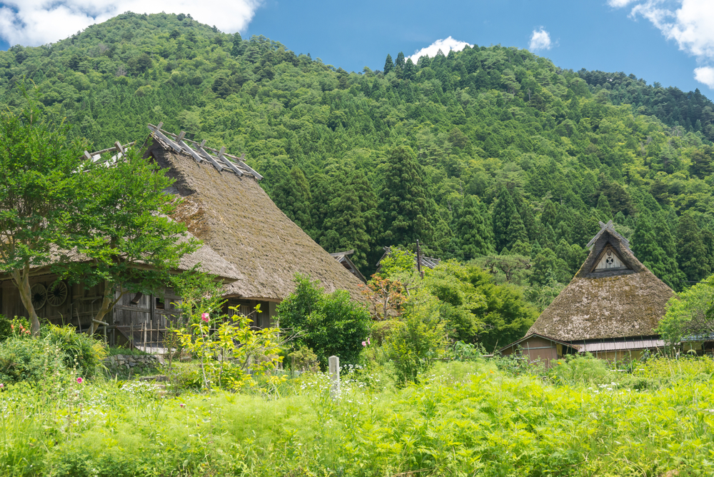 Thatched,Roof,House,Village,In,Nantan,City,,Kyoto,,Japan.
