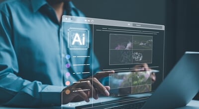 Ai,Image,Creation,Technology.,Man,Use,Ai,Software,On,A