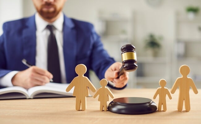 In,Family,Court,,A,Lawyer,Delivers,A,Verdict,On,Divorce
