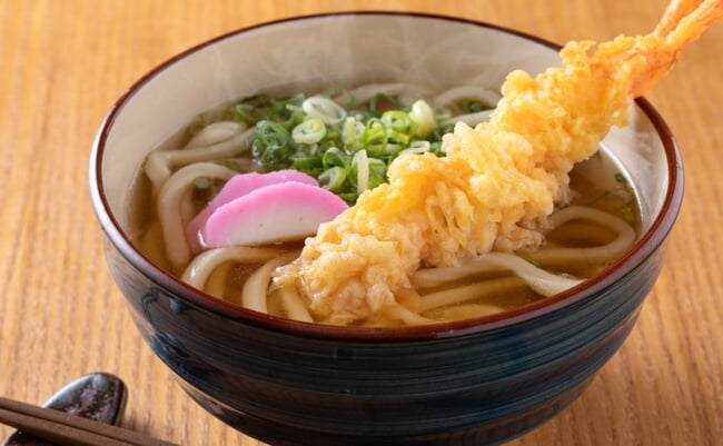 Eat,Delicious,Shrimp,Tempura,Udon