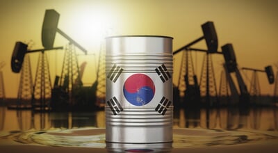 South,Korea,-,Oil,Barrel,With,National,Flag,,Extraction,Wells