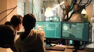 Male,Hacker,Using,Knowledge,Of,Computer,Science,To,Access,Important