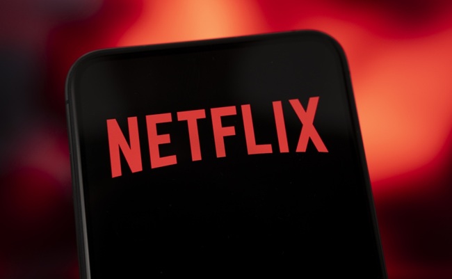 Paris,,France,-,February,16,,2026:,Netflix,Logo,Displayed,On