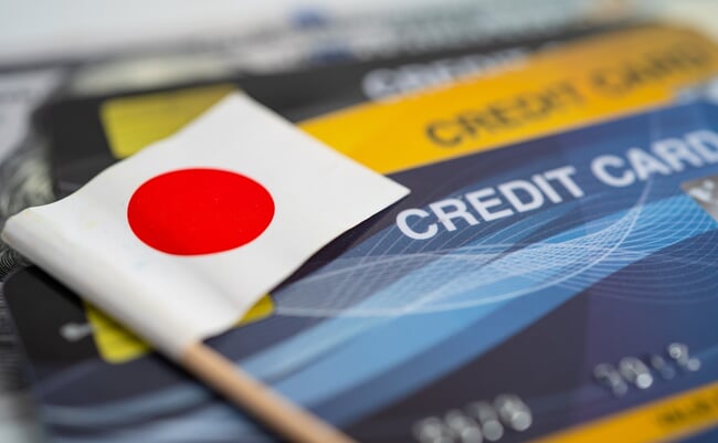 Japan,Flag,On,Credit,Card.,Finance,Development,,Banking,Account,,Statistics,
