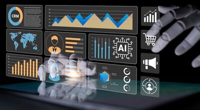 A,Futuristic,Digital,Interface,Displaying,Various,Business,Analytics,And,Insights,