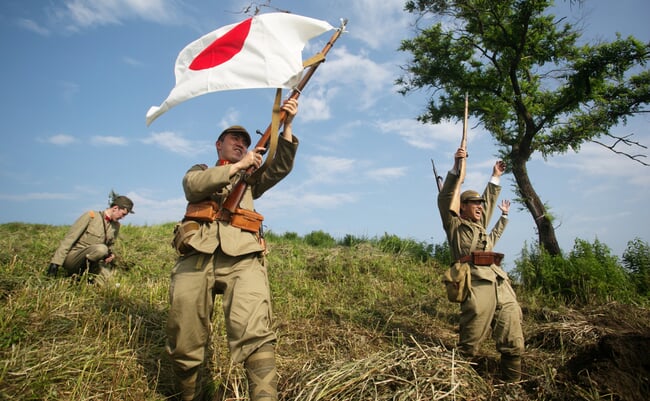 August,10,,2013,,Primorsky,Krai,-,Japanese,Soldiers-reenactors,Reproduce,The