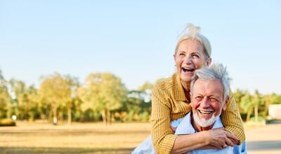 Happy,Active,Senior,Couple,Having,Fun,Outdoors.,Portrait,Of,An