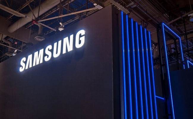 Las,Vegas,,Nv,1-7-2025:,Samsung,Booth,During,Ces.,The,Multinational