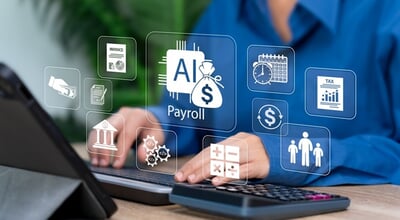 Automated,Payroll,System,Concept,,Businesswoman,Use,Tablet,For,Salary,Processing,